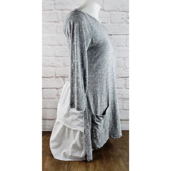 LOGO by Lori Goldstein Top w/Tiered Swiss Dot Back Detail ~ XS / Extra Small - Picture 4 of 7